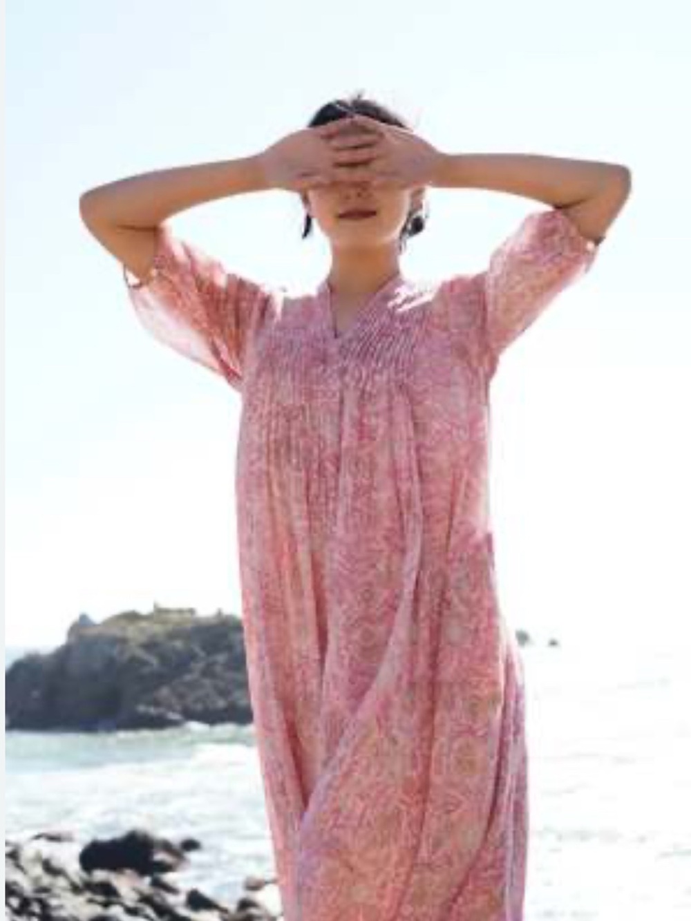 Dolma Skye Cotton Midi Dress in Coral size XL NWOT - Picture 2 of 7